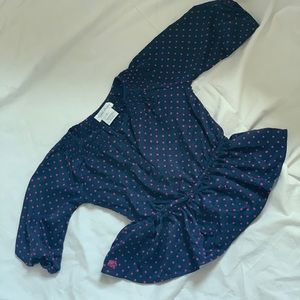 Ralph Lauren Baby Girl Blouse Navy Pink size 3m